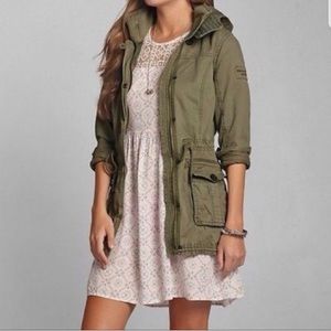 [Abercrombie and Fitch] Olive Green Vanessa Military-Style Parka